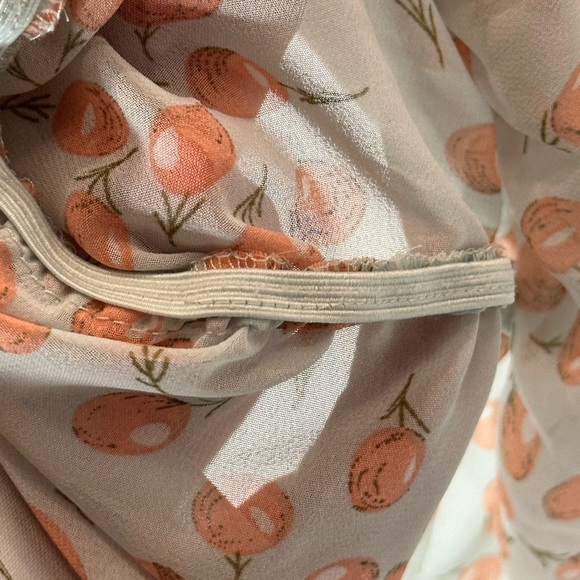 Daniel Rainn Floral Sheer Short Sleeve Blouse Size Small - Picture 4 of 4